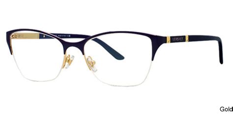 versace semi rimless glasses